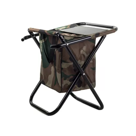 Skládací rybářské křeslo s praktickým úložným prostorem