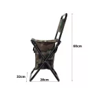 Skládací rybářské křeslo s praktickým úložným prostorem