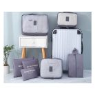 Sada tašek s organizérem v šedé barvě - 6 dílná