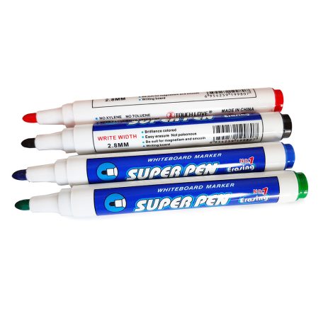 Sada 4 barevných fixů (černá, modrá, zelená a červená)