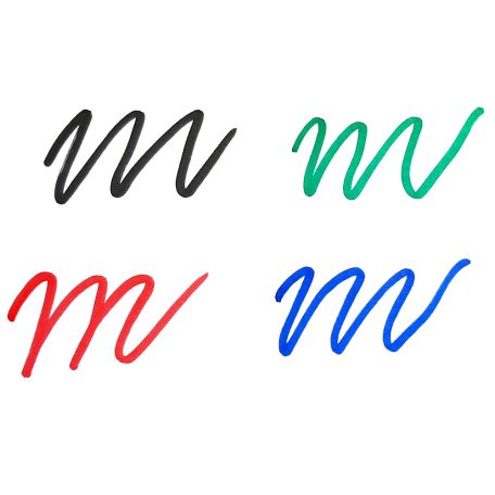 Sada 4 barevných fixů (černá, modrá, zelená a červená)