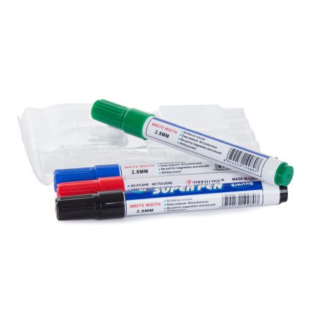 Sada 4 barevných fixů (černá, modrá, zelená a červená)