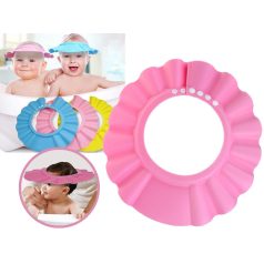   Nastavitelná koupací čepice na mytí vlasů pro kojence nebo malé děti - růžová