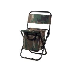   Skládací rybářské křeslo v modré barvě s držákem rybářských prutů