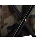 Skládací rybářské křeslo v modré barvě s držákem rybářských prutů