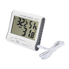 Teploměr s externí sondou, vlhkoměrem a časem