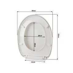 WC sedátko se zpomalovacím mechanismem - bílá