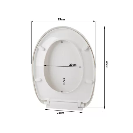 WC sedátko se zpomalovacím mechanismem - bílá