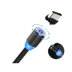 Nabíjecí kabel USB osvětlení typu C 3v1 - 1m