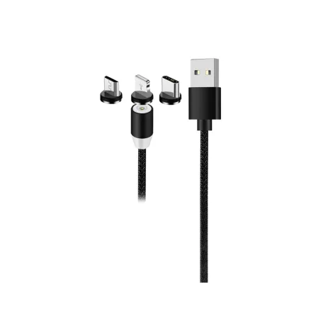 Nabíjecí kabel USB osvětlení typu C 3v1 - 1m