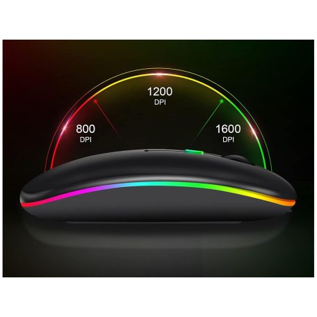 Bezdrátová myš pro notebook nebo PC s RGB podsvícením
