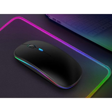 Bezdrátová myš pro notebook nebo PC s RGB podsvícením