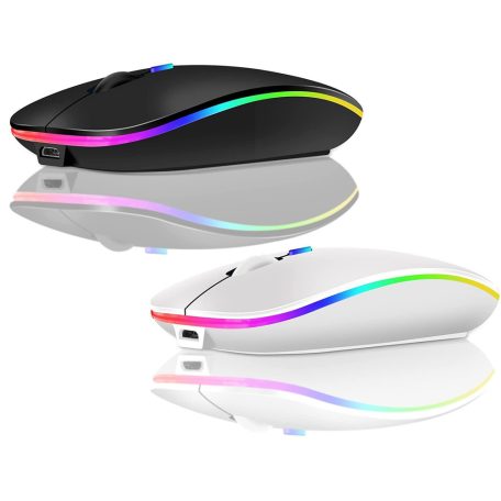 Bezdrátová myš pro notebook nebo PC s RGB podsvícením