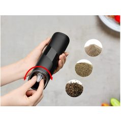   Nastavitelný elektrický mlýnek na pepř se zabudovaným osvětlením