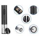 Gogooda elegantní elektrická vývrtka, elektrický otvírák na víno v černé barvě