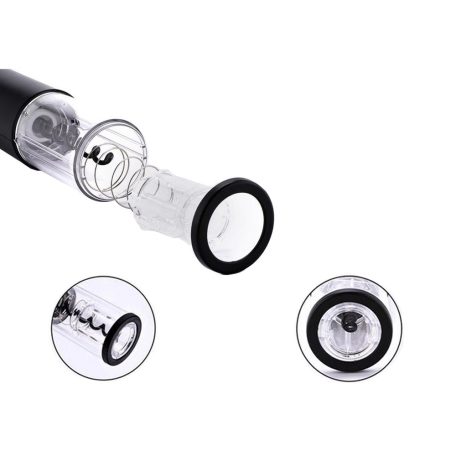 Gogooda elegantní elektrická vývrtka, elektrický otvírák na víno v černé barvě