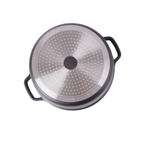 Vysoce kvalitní nepřilnavý hrnec z hliníkové slitiny s poklicí - 6,6l