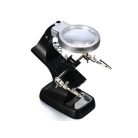 Držáček s lupou, s 3x-4,5x zvětšením - s 10 LED diodami