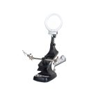 Držáček s lupou, s 3x-4,5x zvětšením - s 10 LED diodami