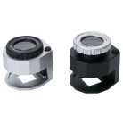 Šperkařský mikroskop 30x se 3 LED diodami a UV světlem v praktickém úložném prostoru