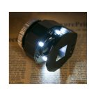 Šperkařský mikroskop 30x se 3 LED diodami a UV světlem v praktickém úložném prostoru