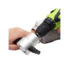 Nástavec do vrtačky pro řezání plechu