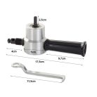 Nástavec do vrtačky pro řezání plechu