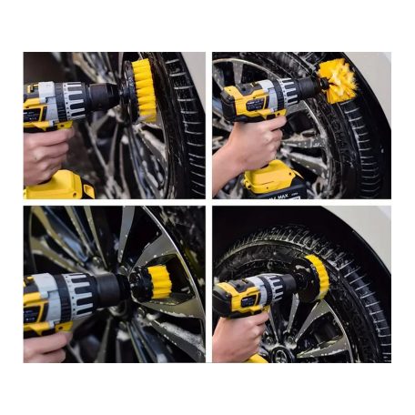 Sada čistících kartáčů a leštících kotoučů na vrtačku 23 ks