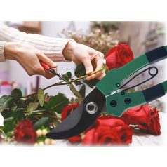 Zahradní nůžky v zelené barvě - 18 cm