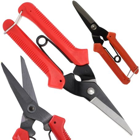 Prořezávácí nůžky v červené barvě - 19 cm