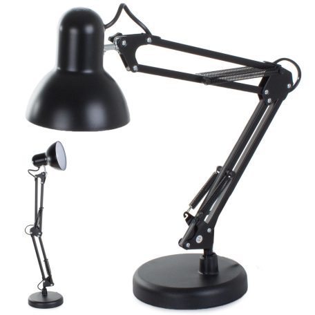 Nastavitelná stolní lampa v černé barvě s vypínačem - 40 W