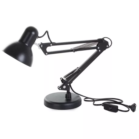 Nastavitelná stolní lampa v černé barvě s vypínačem - 40 W
