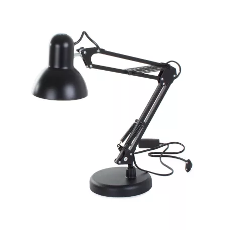 Nastavitelná stolní lampa v černé barvě s vypínačem - 40 W