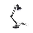 Nastavitelná stolní lampa v černé barvě s vypínačem - 40 W