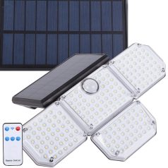   181 LED solární pouliční osvětlení se senzorem pohybu a dálkovým ovládáním