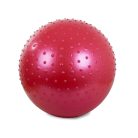 Velký nafukovací fitnes míč s pumpou v červené barvě - 65 cm