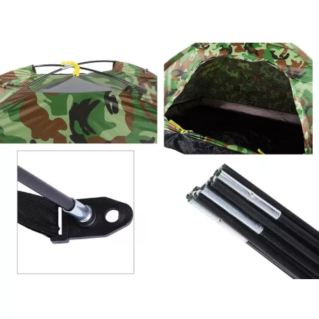Kempový stan se síťkou proti komárům pro 2 osoby 