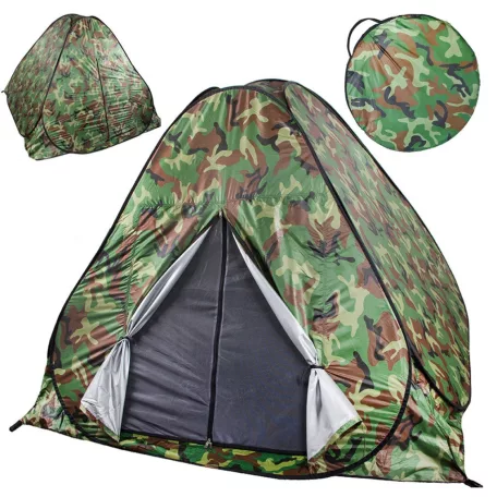 Kempový stan pro 4 osoby se síťkou proti komárům a mouchám a taškou na přenášení
