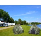 Kempový stan pro 4 osoby se síťkou proti komárům a mouchám a taškou na přenášení