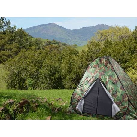 Kempový stan pro 4 osoby se síťkou proti komárům a mouchám a taškou na přenášení