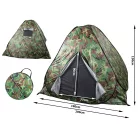 Kempový stan pro 4 osoby se síťkou proti komárům a mouchám a taškou na přenášení