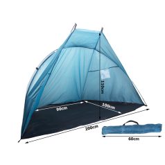 Plážový stan v modré barvě - 200 cm x 100 cm x 110 cm