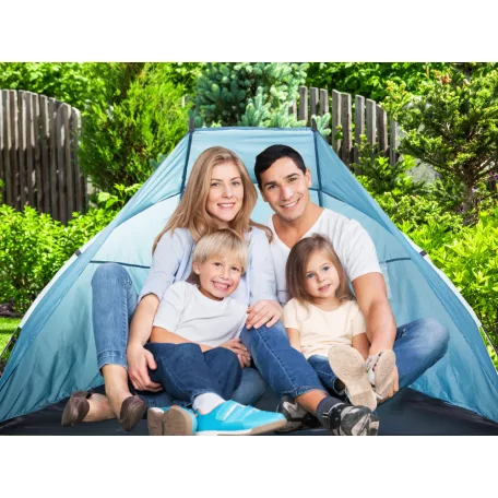 Plážový stan v modré barvě - 200 cm x 100 cm x 110 cm