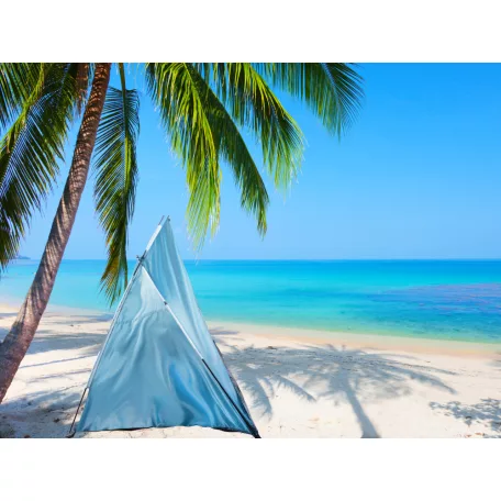 Plážový stan v modré barvě - 200 cm x 100 cm x 110 cm