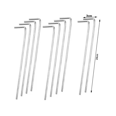 10-dílná sada pro upevnění stanu