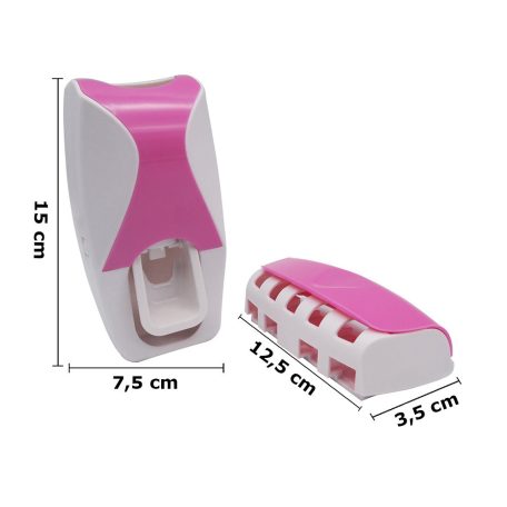 Dávkovač zubní pasty s držákem zubních kartáčků