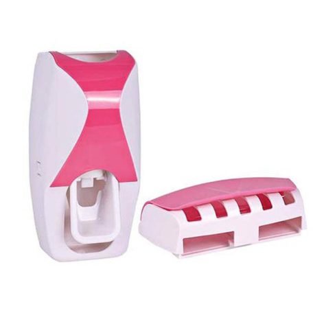 Dávkovač zubní pasty s držákem zubních kartáčků