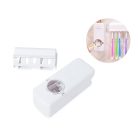 Dávkovač zubní pasty s držákem zubních kartáčků v bílé barvě