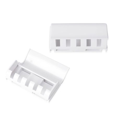 Dávkovač zubní pasty s držákem zubních kartáčků v bílé barvě