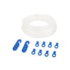 Šňůra na prádlo s 8 háčky